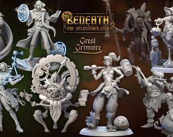 Steampunk Miniatures: Beneath the Splintered City by Great Grimoire (9x Models)