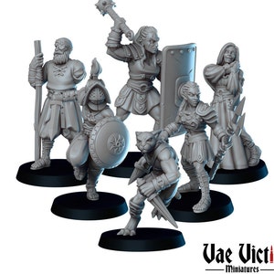 Fantasy Gladiator Miniatures: The Arena Set by Vae Victis (6x Miniatures) Available individually or as a set.