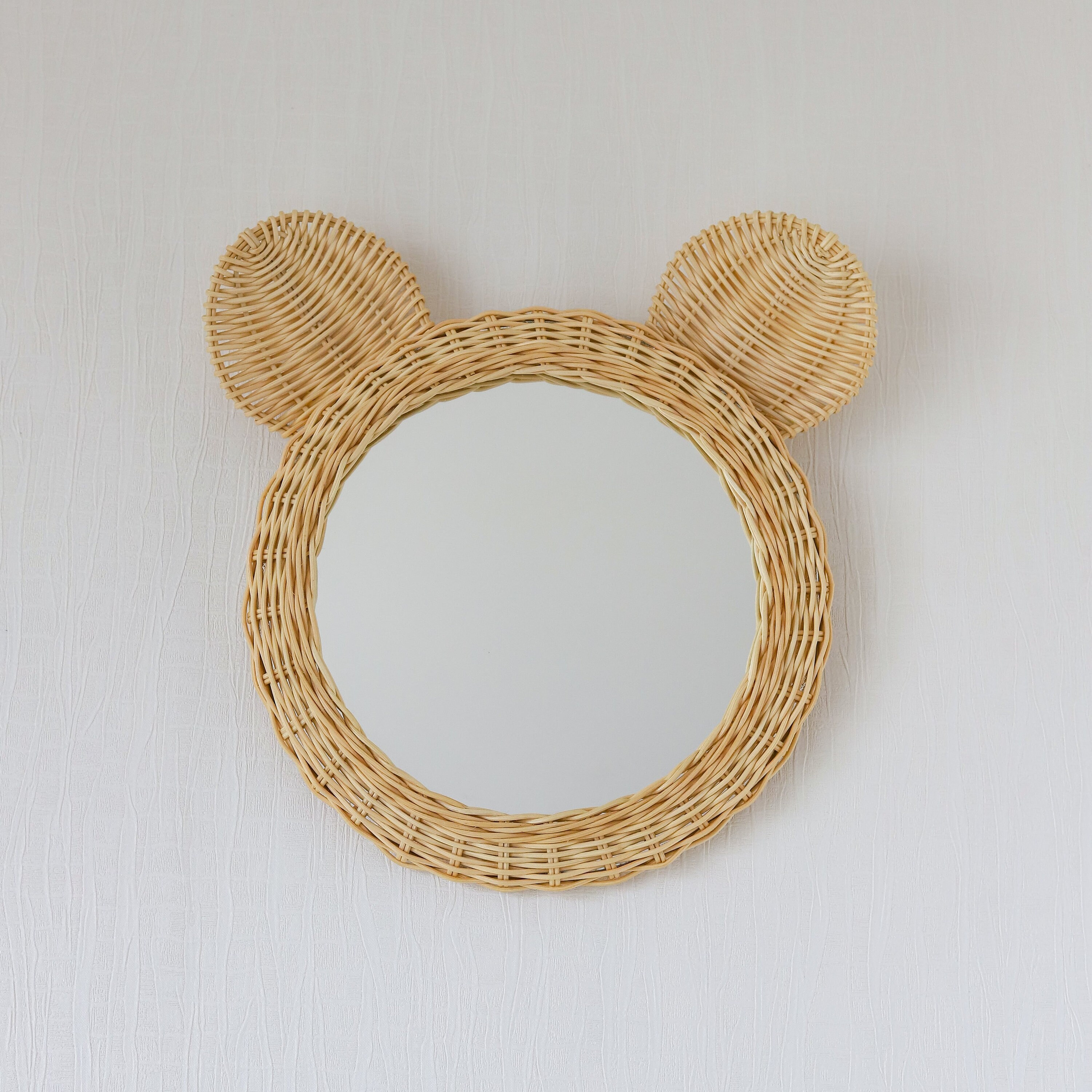 Unbreakable Mirror Handmade Wall Mirror Little Bear for Children's Bedroom  Kidsroom Babyroom Cozy Cute Decor 