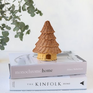 Rattan Pine Tree, Christmas Home Decor