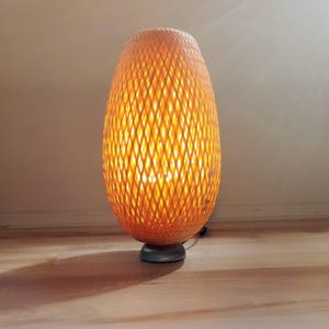 Table lamp, bamboo handmade rattan 40 x 20 cm