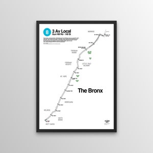 1973 Third Ave Track Map in the Bronx