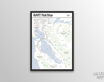 BART Map Based On 1967-1971 NYC Subway Map Design