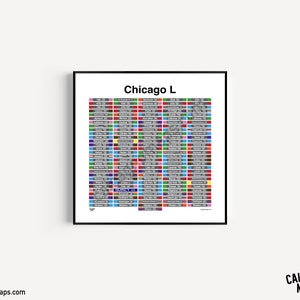 The Chicago L: 146 Stations, 1 Poster