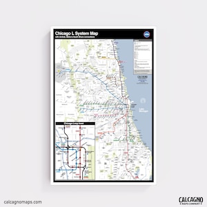 Chicago CTA Map - Styled After New York's MTA Commuter Rail Map (LIRR/MetroNorth)