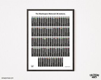 The Washington Metrorail: 98 Stations, 1 poster