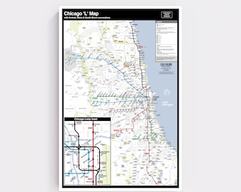 Chicago L Map - Inspired by New York-Style Commuter Rail Design
