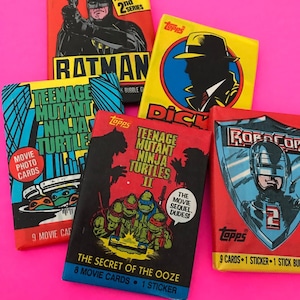 Vintage Wax Pack Trading Cards