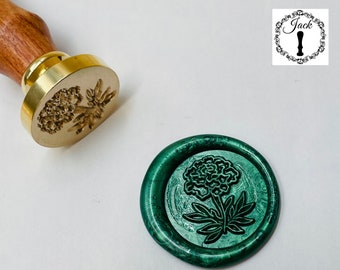 Wax Seal Stamp Flower, Flower Wax Seal Stamp, Retro Sealing Wax Stamp, Invitation Card Decor, Wax Seal Kit, Sealing Stamps