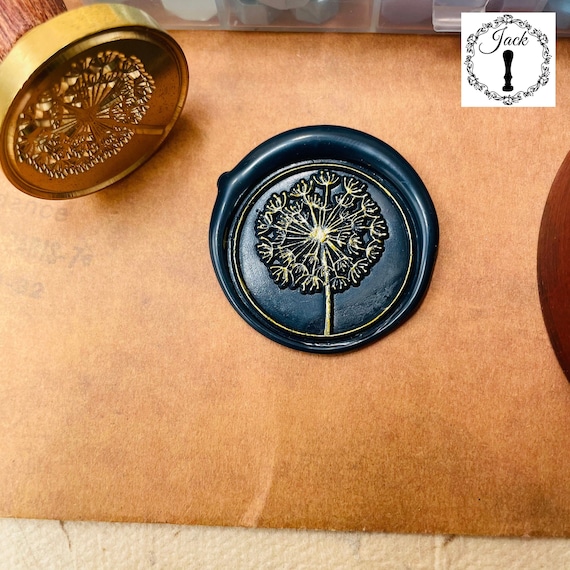 Wax Seal Stamp Taraxacum, Replaceable Sealing Wax Stamp, Seal Wax Stamp, Invitation Card Decor, Wax seal