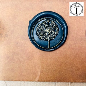 Wax Seal Stamp Taraxacum, Replaceable Sealing Wax Stamp, Seal Wax Stamp, Invitation Card Decor, Wax seal image 4
