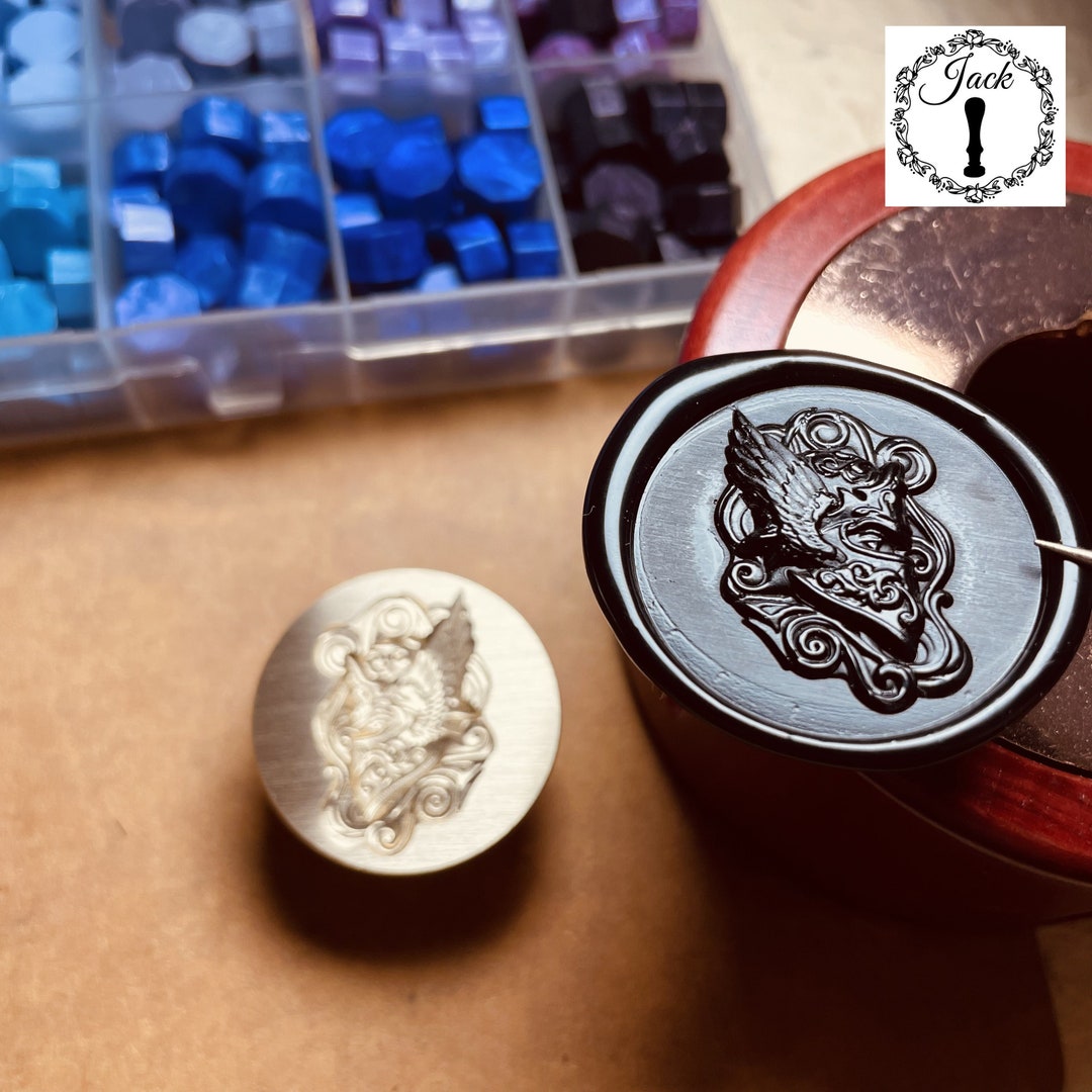 Snapklik.co : Frae Wax Seal Stap, 3D Ebossed Relief Carving Head - View #11