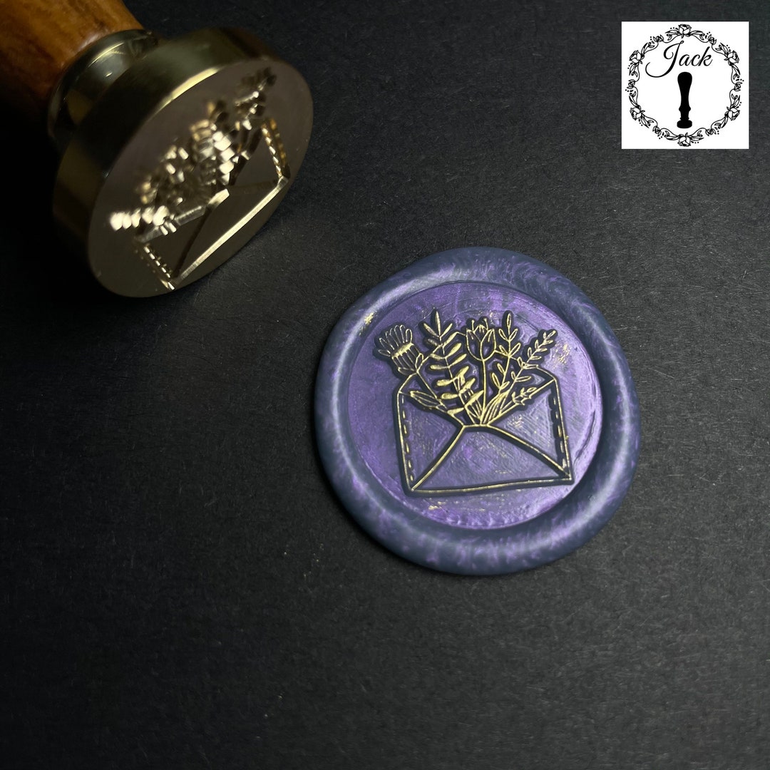 Wax Seal Stamp Envelope Replaceable Round Sealing Wax Stamp Etsy