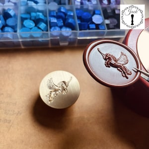 Tampon de cire 3D en relief Pegasus, Tampon de cire 3D en relief, Tampon de cire, Kit de sceau de cire