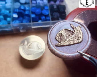 Snail Wax Stamp, Snail Seal Stamp, Wax Seals, Wax Sealing Stamp, Wax Seal Kit