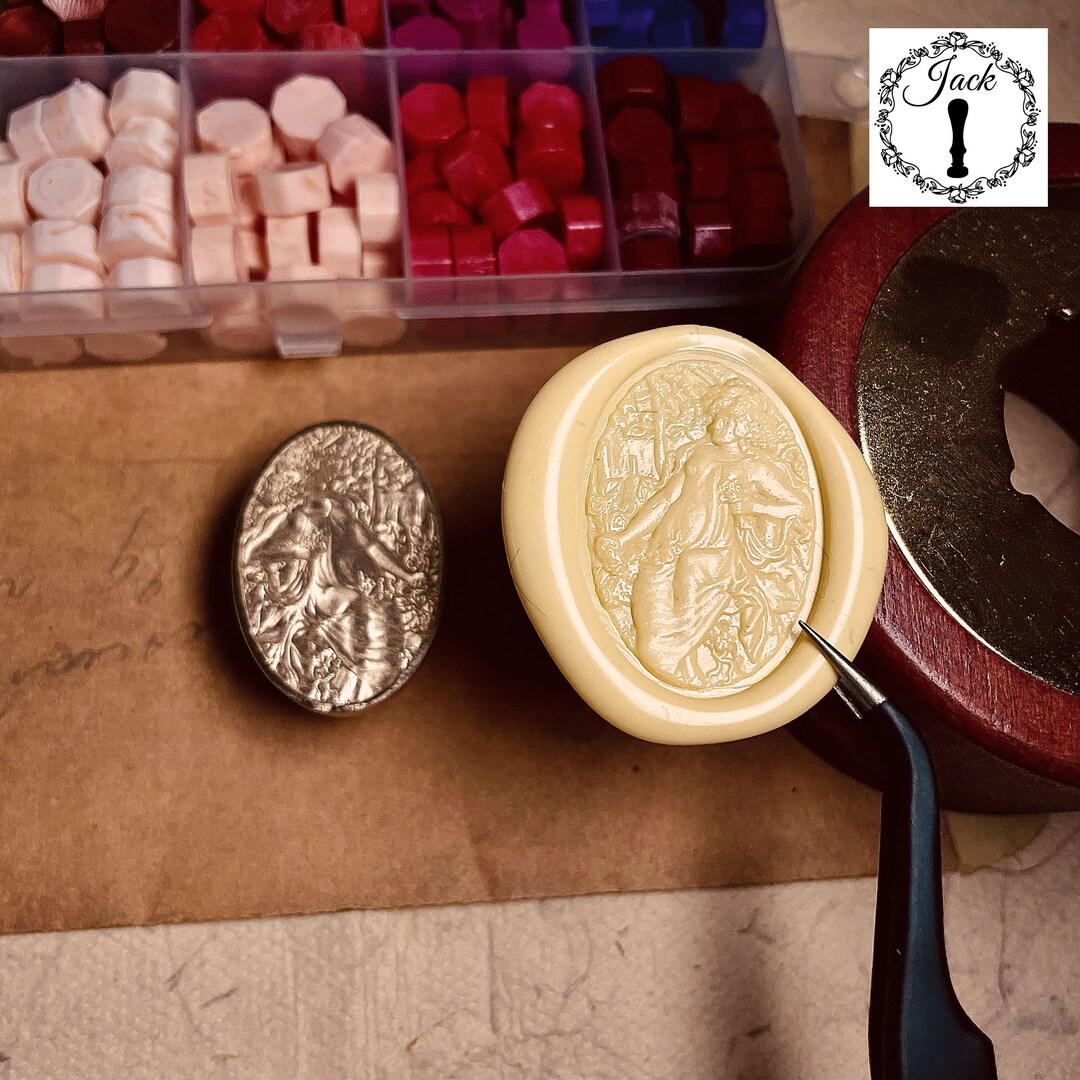 Goddess 3D Relief Wax Stamp, 3D Embossed Wax Stamp, Goddess Wax Stamp ...