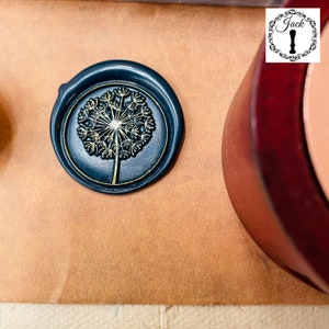 Wax Seal Stamp Taraxacum, Replaceable Sealing Wax Stamp, Seal Wax Stamp, Invitation Card Decor, Wax seal image 3