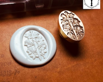 Sword and Rose 3D Relief Wax Stamp, 3D Embossed Wax Stamp, Rose Wax Stamp, Wax Sealing Stamp, Wax Stamp Kit, Wax Seals