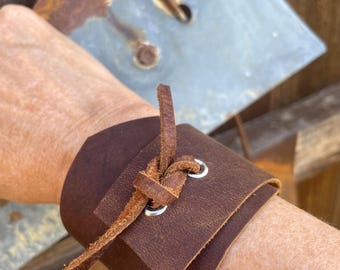Genuine Leather Adjustable Cuff