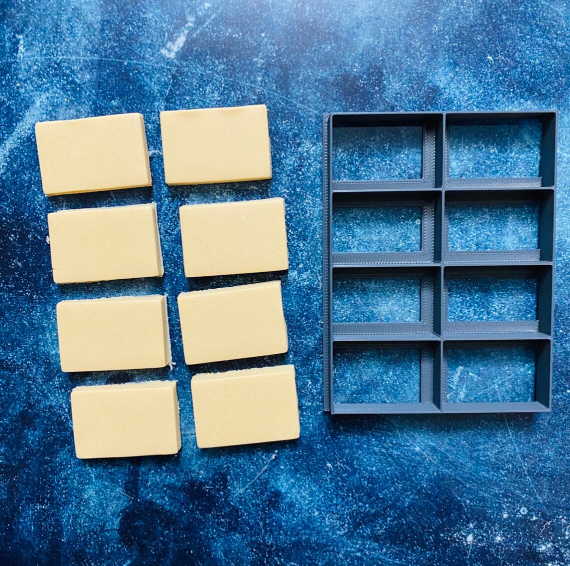 Multi Cutter Rectangle 8 Cookie Cutter Cookie Cutter Cookie Etsy