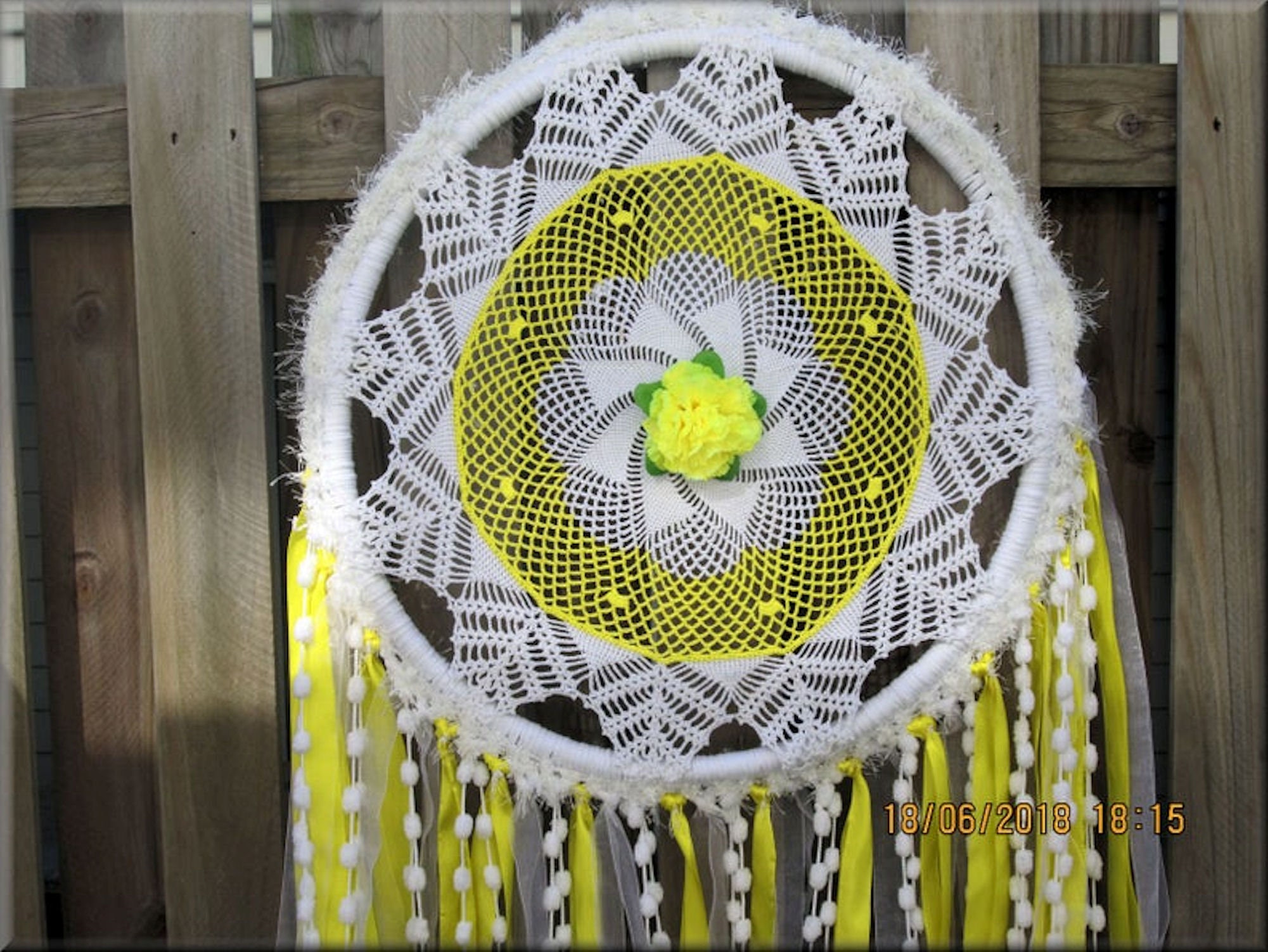 Große Runde weiße Spitze häkeln Traumfänger Satz von | Etsy