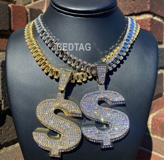 Big iced shop out chains