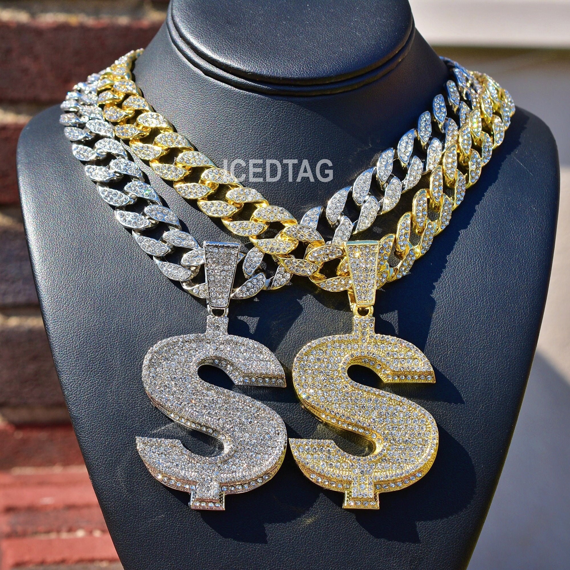 Dollar Money Hip Hop Men Jewelry Micro Paved 5A CZ Never Going