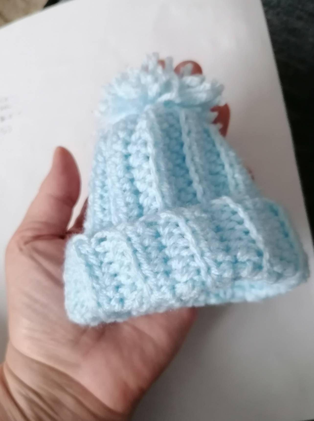 Premature Baby Hat Crochet Pattern. Preemie Hat Pattern. Ribbed Baby