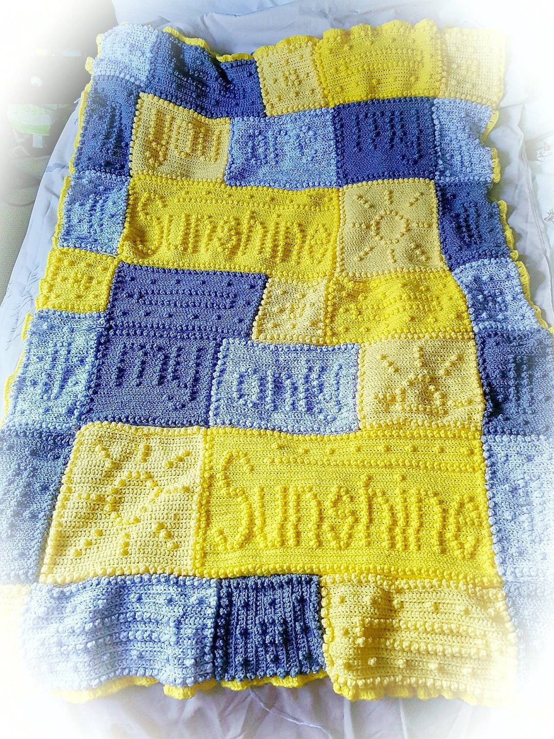 Beautiful hand made blanket. Made from a Jody Pyott pattern. | Etsy