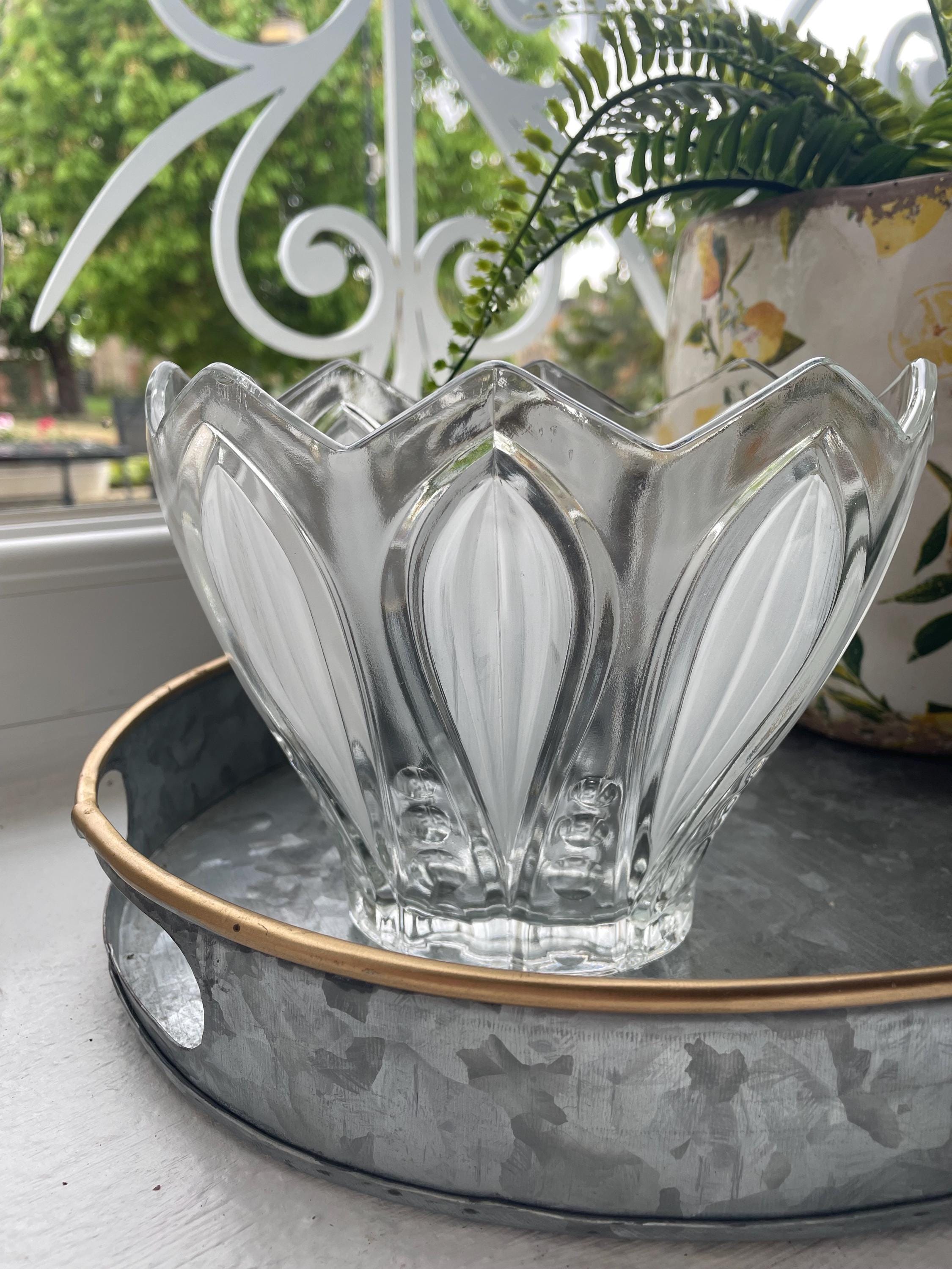 Lalique Style Vase - Etsy