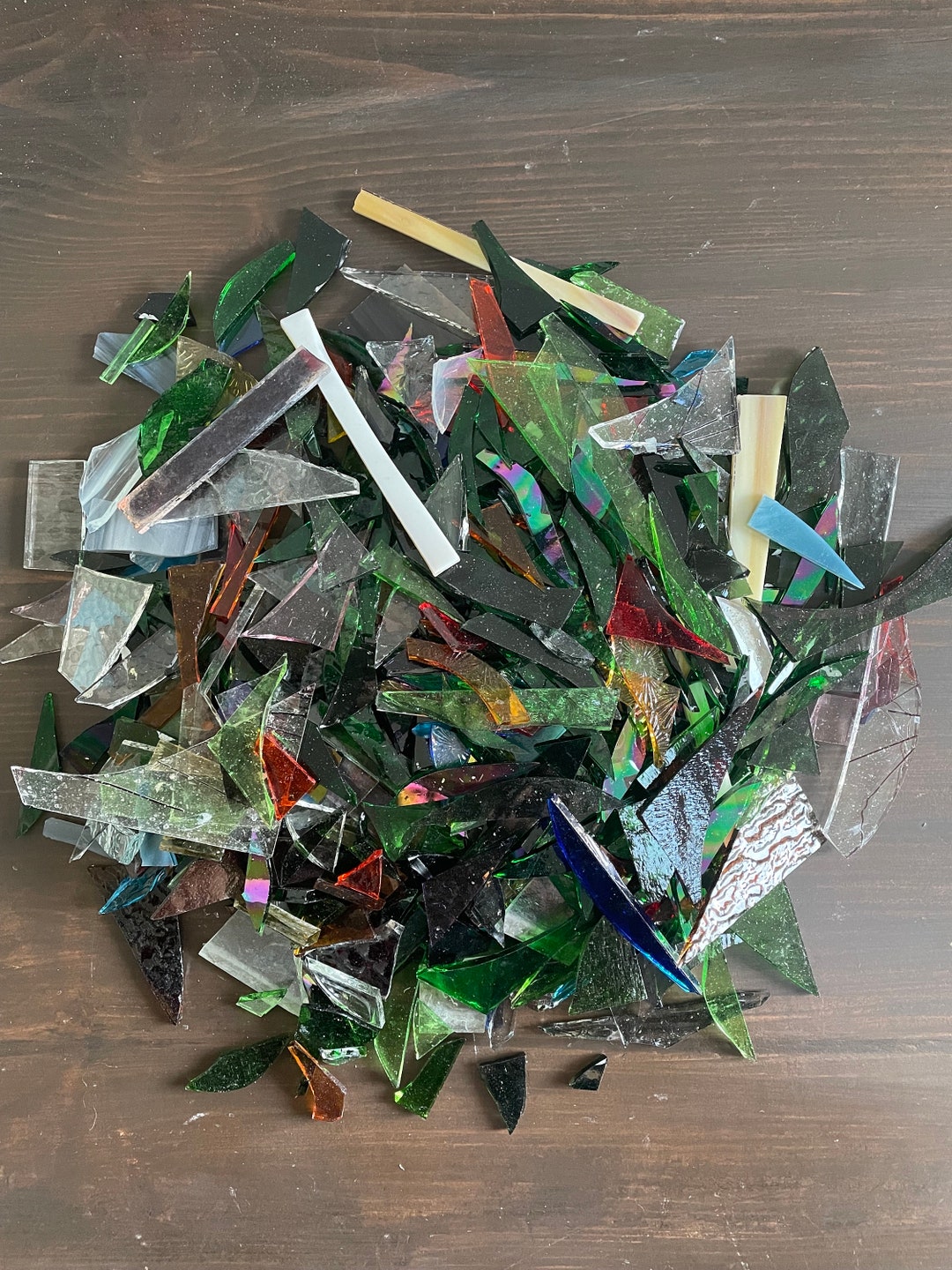 1kg Stained Glass Offcuts for Mosaic Glass Art and Crafts Etsy