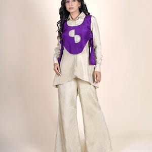 Bollywood-indo-westerse outfits voor dames / Indiase Kurti Palazzo-set feestkleding voor meisjes afbeelding 1