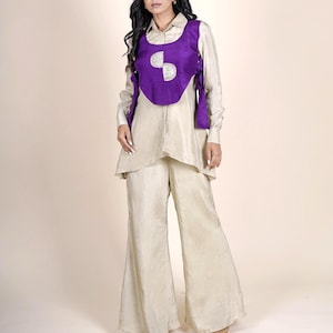 Bollywood Indo Western Outfits For Women / Indian Kurti Palazzo Set Partywear   For Girls