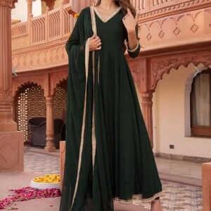 Green Suits with Dupatta for Women