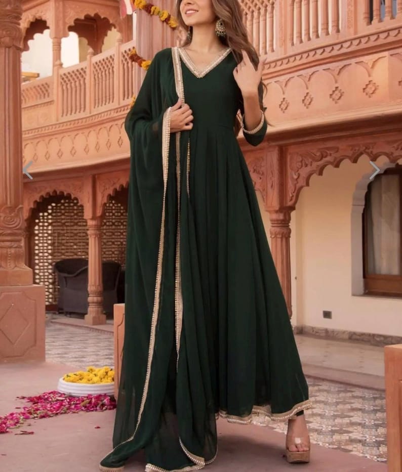 Green Suits with Dupatta for Women