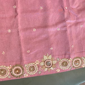 Pink Silk Palazzo Suit: Salwar Kameez with Dupatta image 6
