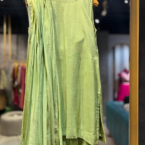 Pink Silk Palazzo Suit: Salwar Kameez with Dupatta image 10