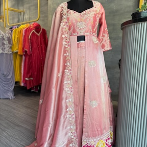 Indian women bridal Lehenga choli ready to wear with dupatta, Hand embroidered lengha choli