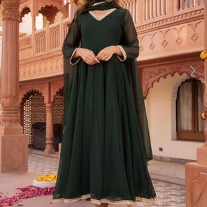 Indian Anarkali Gown For Wedding Guest