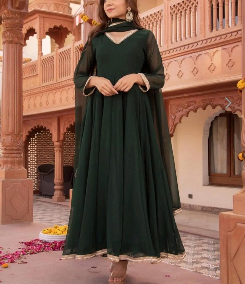 Indian Anarkali Gown For Wedding Guest
