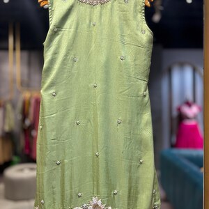 Pink Silk Palazzo Suit: Salwar Kameez with Dupatta image 4