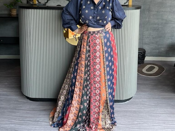 Buy Ritu Kumar Indowestern Crop Top Lehenga for Wedding Reception ready to Wear Lehenga Indowestern Dress sabyasachi Lengha Skirt for Navratri Online in India Etsy