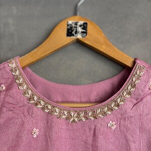 Pink Silk Palazzo Suit: Salwar Kameez with Dupatta image 13
