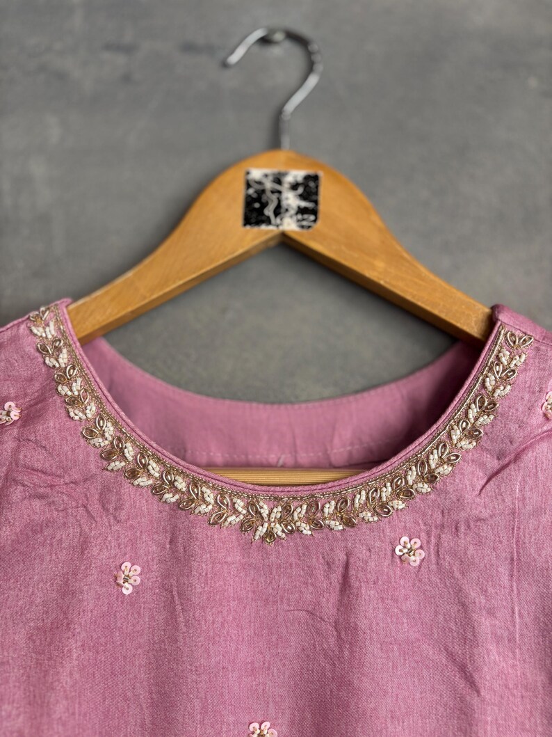 Pink Silk Palazzo Suit: Salwar Kameez with Dupatta image 13