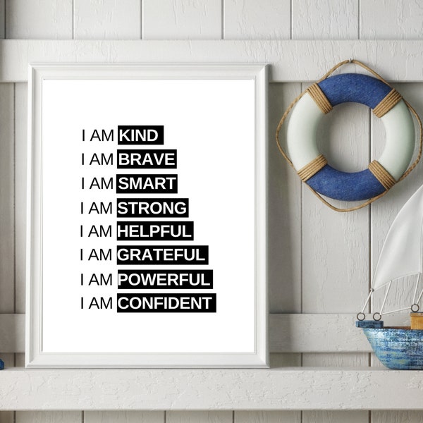 Affirmation Wall Art - Etsy