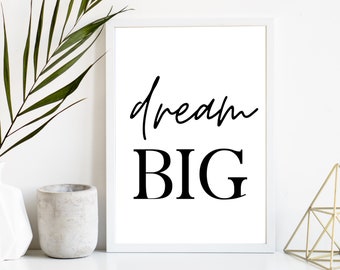 Dream Big Quote | Etsy