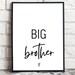 Big Brother Little Brother Prints, Nursery Wall Art, Set of 2, Brothers ...