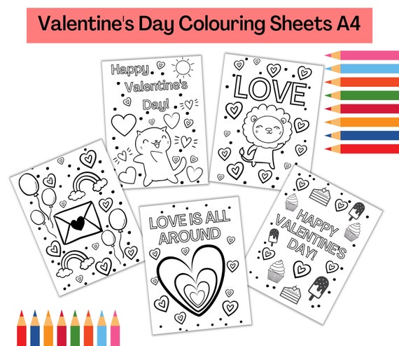 Valentine's Day Colouring Pages Printable Colouring