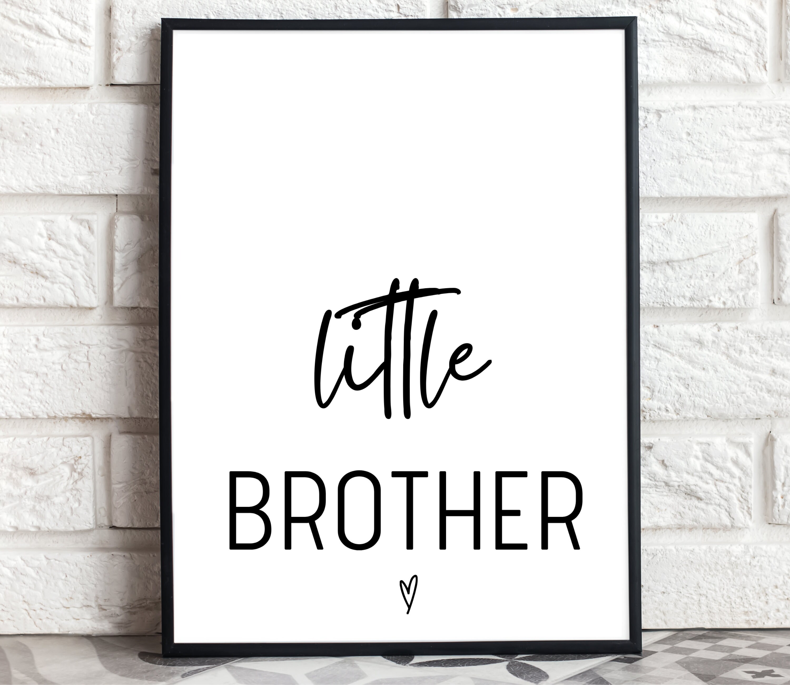 Big Brother Little Brother Prints, Nursery Wall Art, Set of 2, Brothers ...