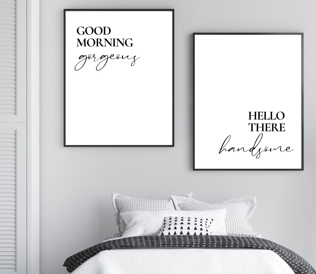 Prints for Bedroom, Set of Two Wall Prints, Bedroom Printable Wall ...